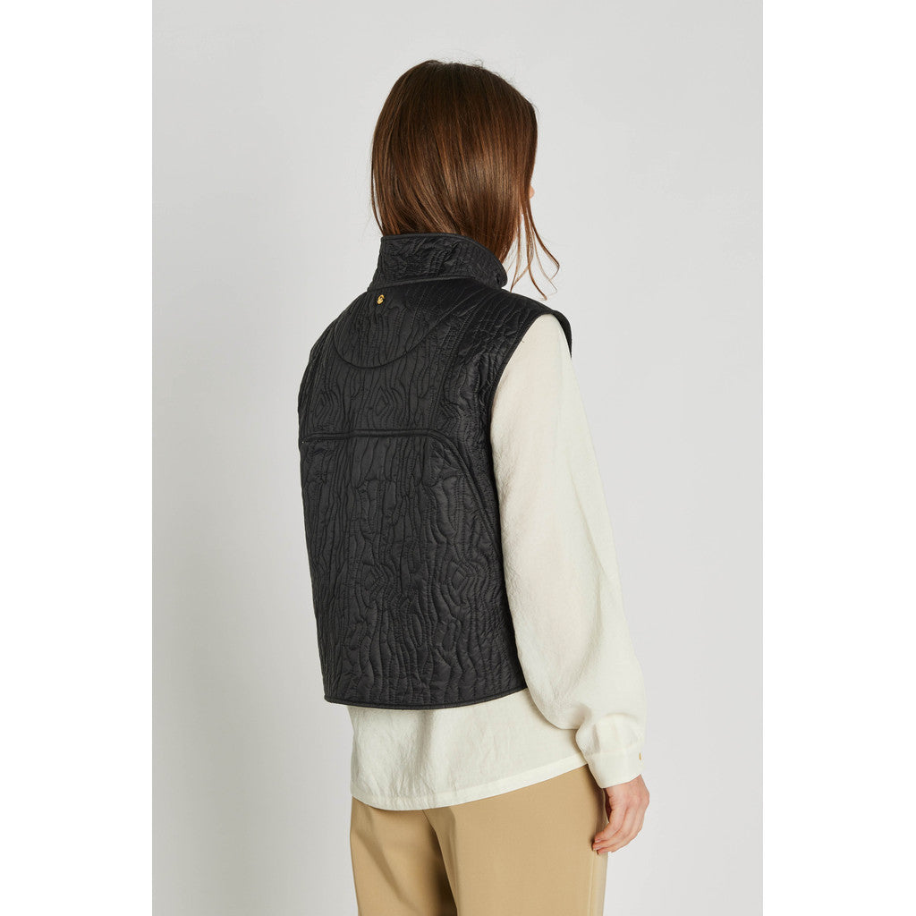 PBO Puffy Timber Vest Sort