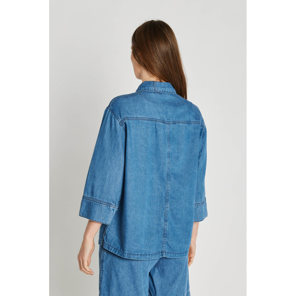 PBO Kao Bluse Denim Blå