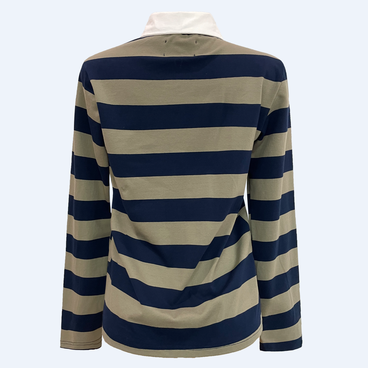 Liberte Polo Skjorte Langærmet Stribet Army Navy