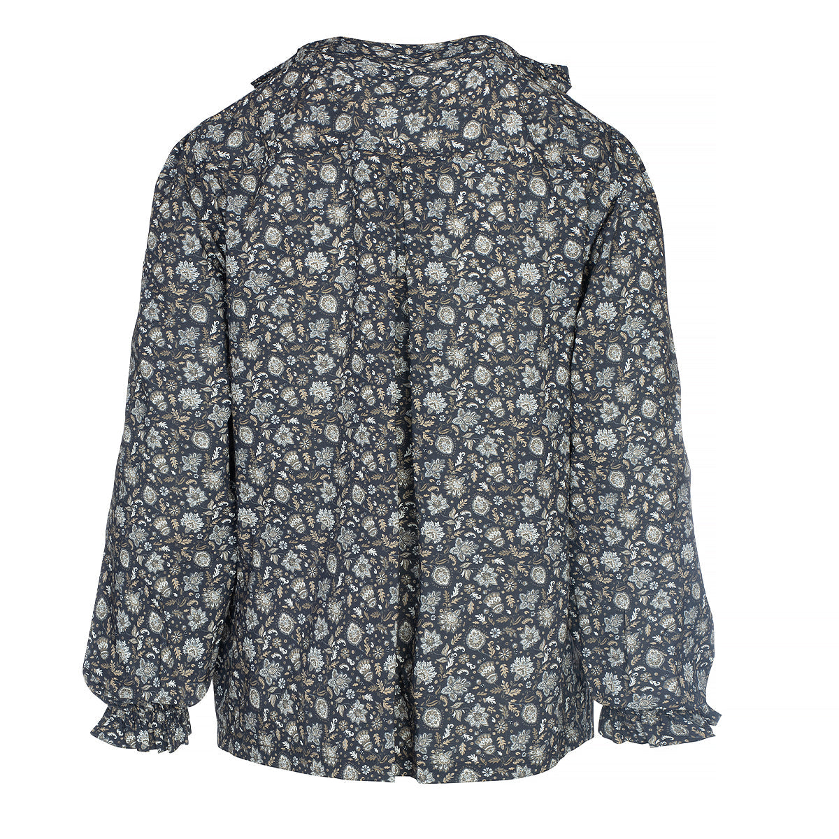 One Two Romana Skjorte Blomstret Sort