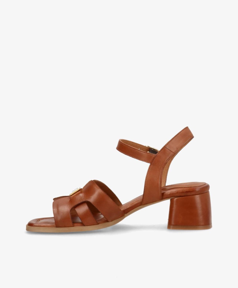 ShoeDesign RONDA Leather Sandal Brandy Brun