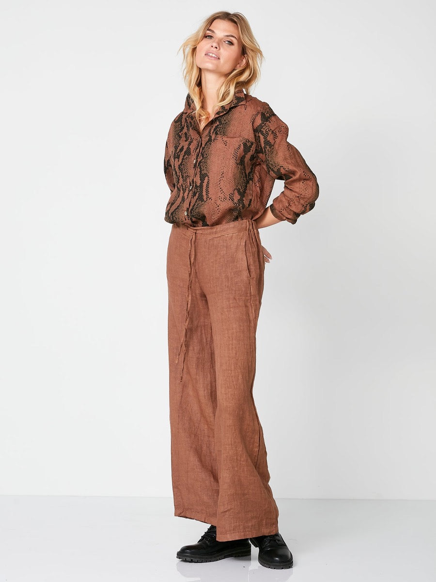 Nü Denmark Rosalil Bukser Camel Brun