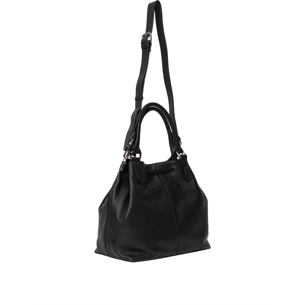 STYLISM 63 Læder Bucket Taske Sort