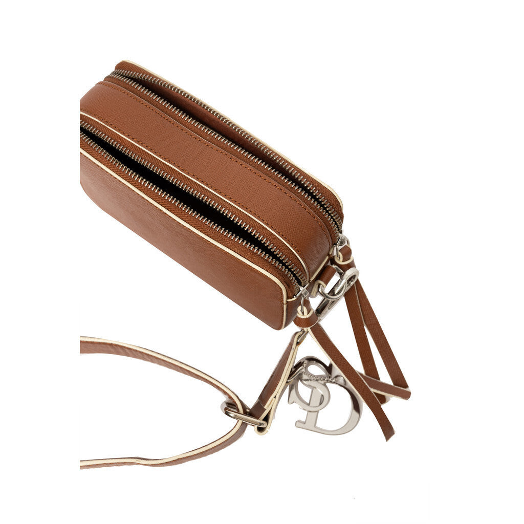 STYLISM 66 Læder Crossover Taske Cognac