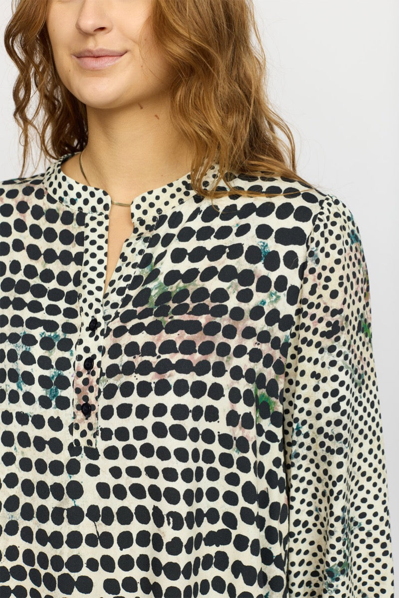 2 Biz Sabira Bluse Prikker Sort