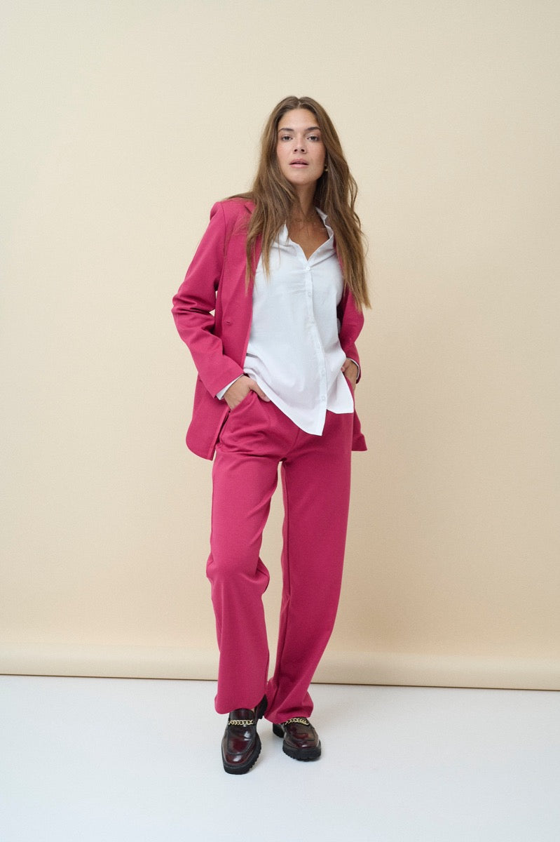 Fransa Anya Blazer 1 Sangria Pink