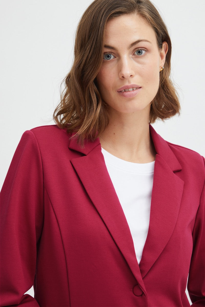 Fransa Anya Blazer 1 Sangria Pink