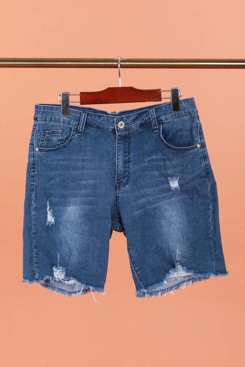 Löwenstein BELLE Shorts Raw Denim Blå