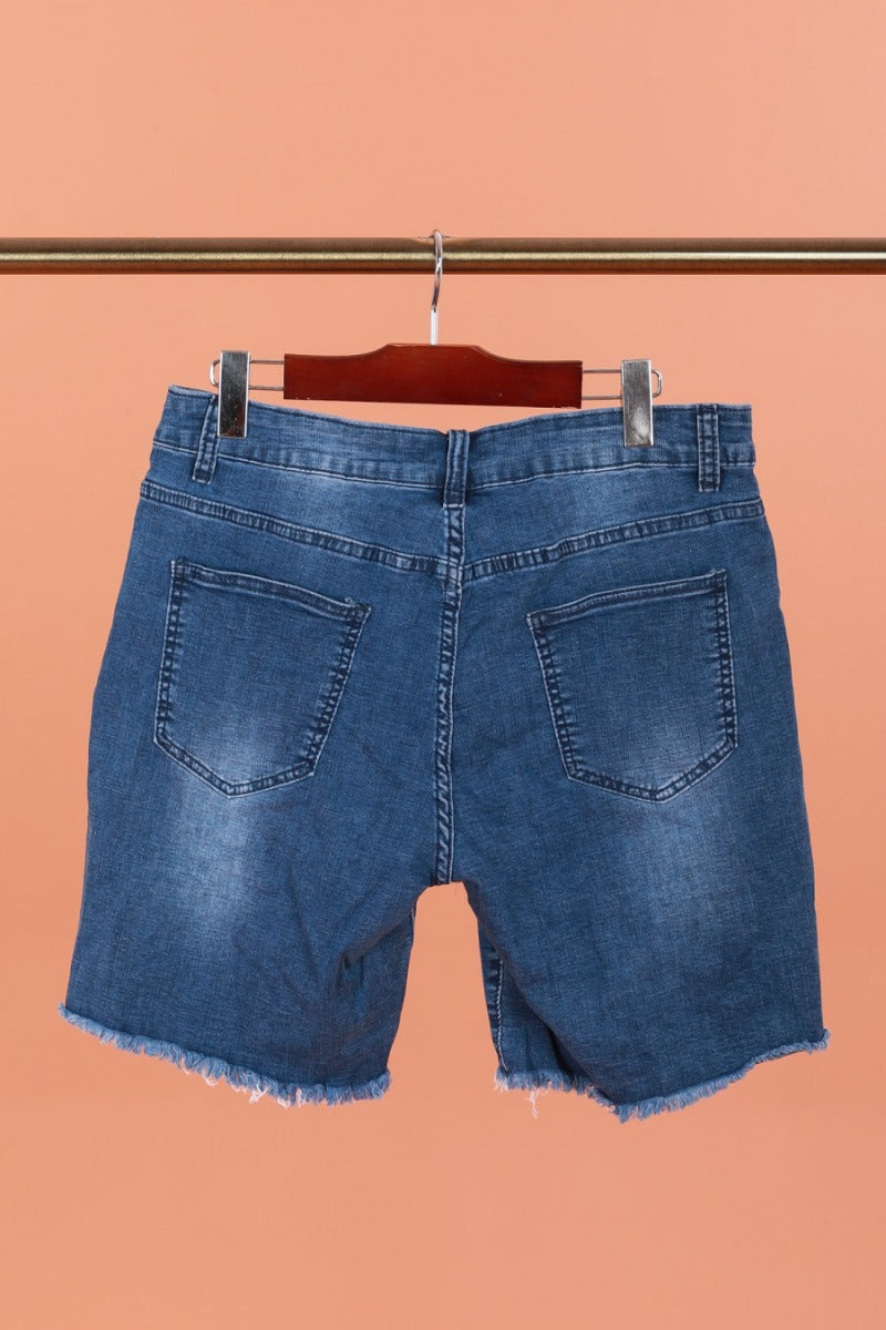 Löwenstein BELLE Shorts Raw Denim Blå