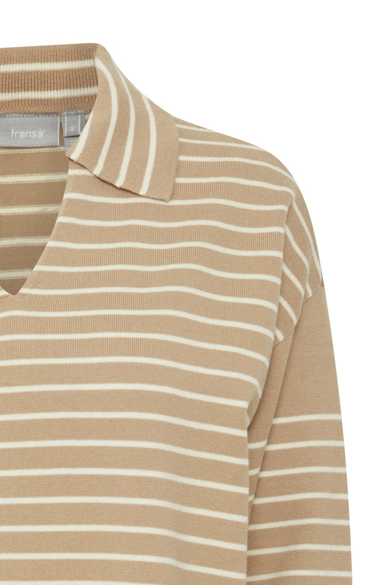 Fransa Carmen Pullover 1 Sølv Brun