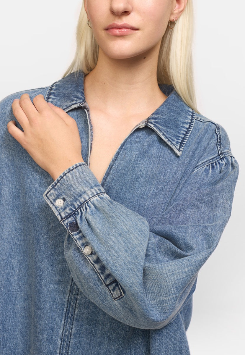 Soft Rebels Keira Kjole Dark Blå Denim