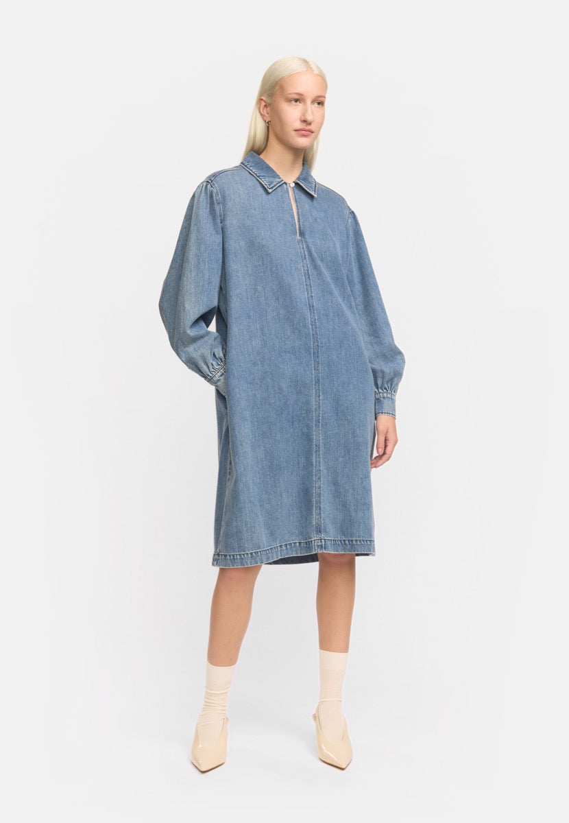 Soft Rebels Keira Kjole Dark Blå Denim
