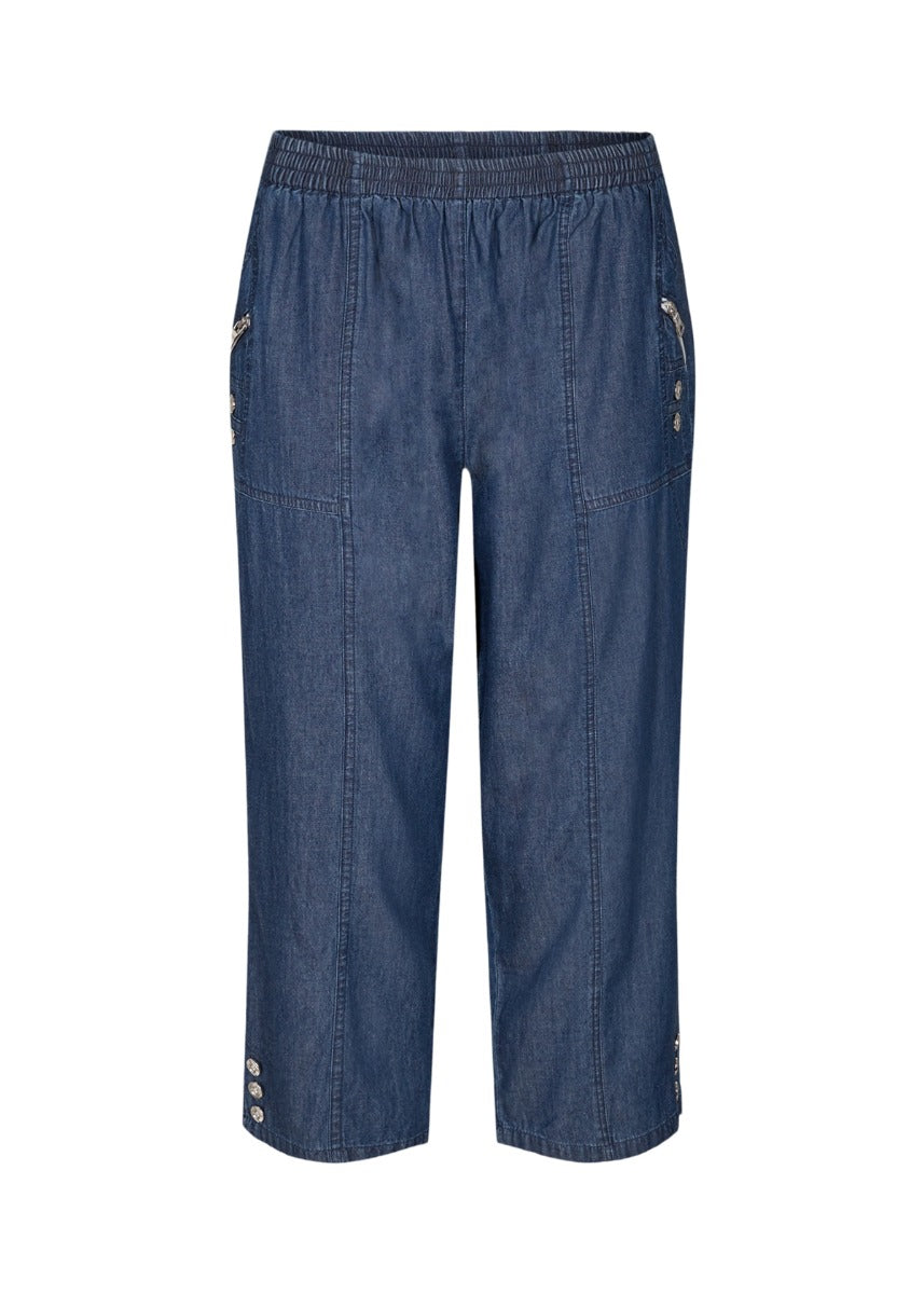 Soyaconcept Akila Bukser Chambray Blå