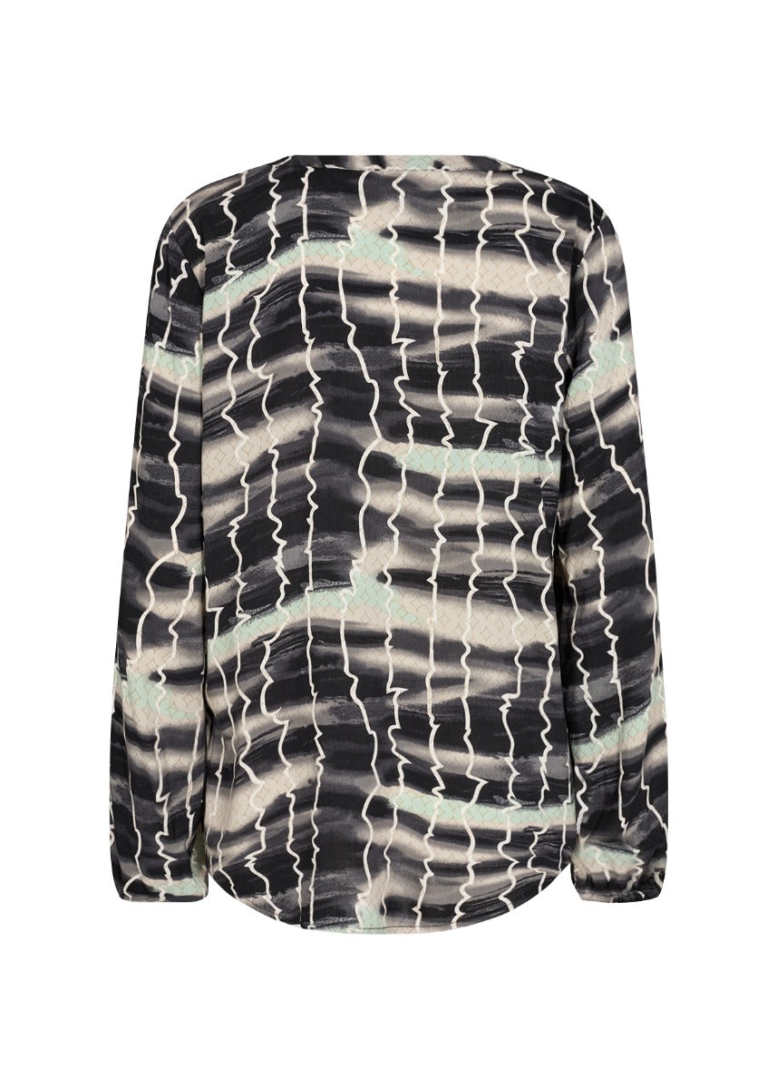 Soyaconcept Camma 1 Bluse Grøn Mønstret