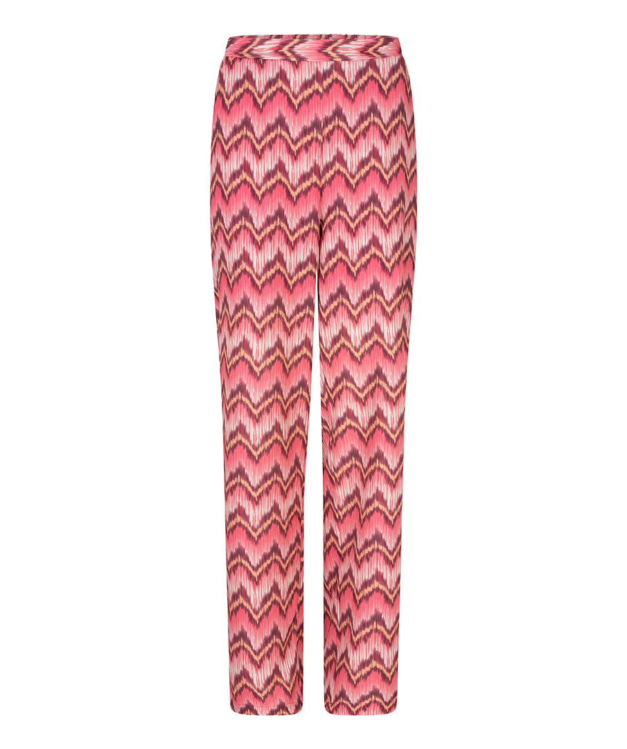 ESQUALO Bukser ZigZag Print Lyserød
