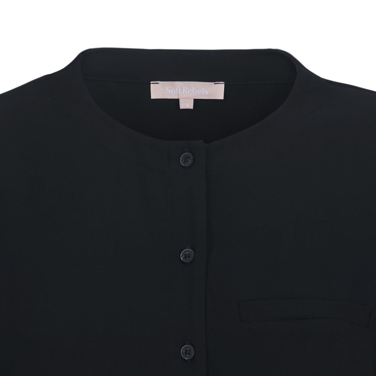 Soft Rebels Karla O Neck Skjorte Sort