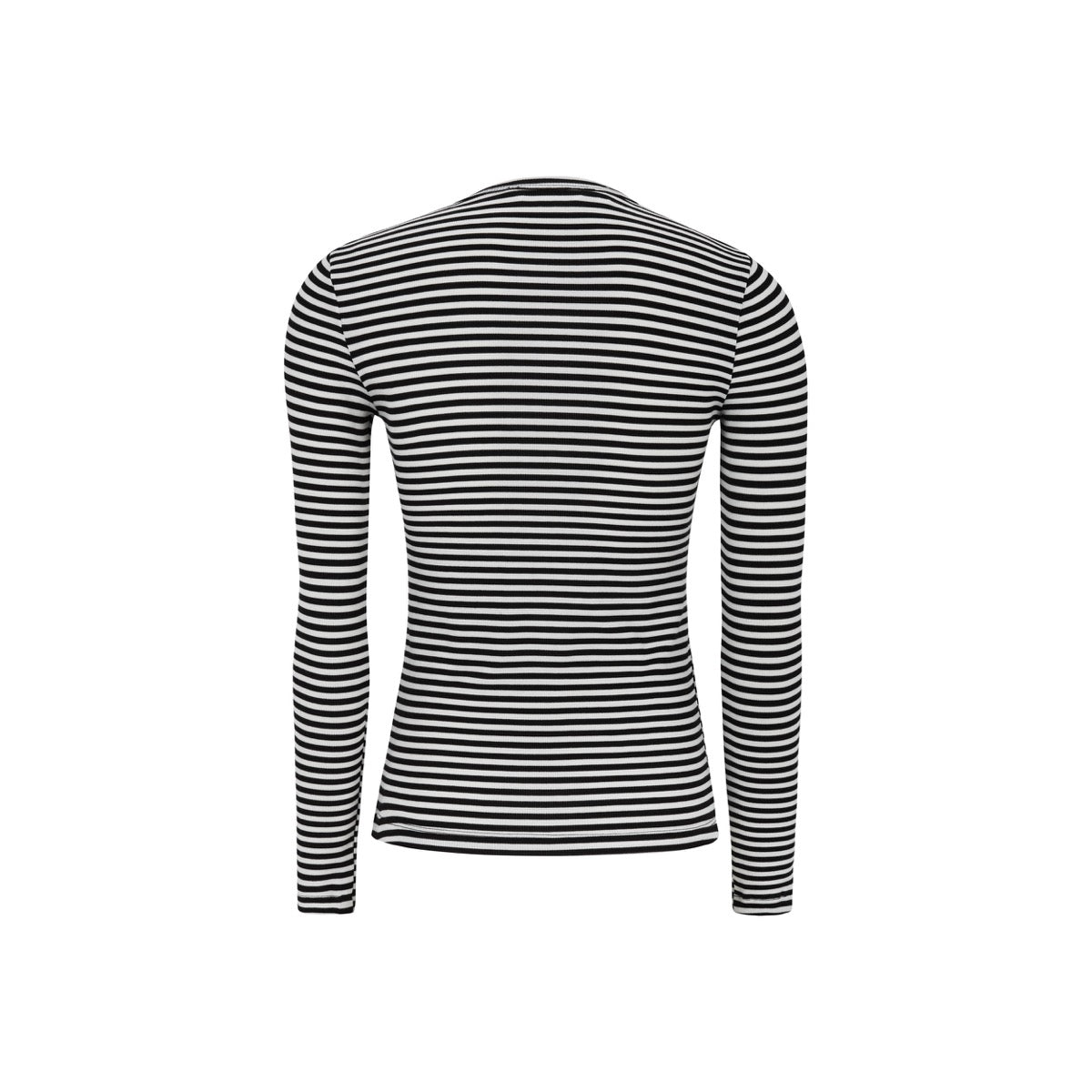 Soft Rebels Fenja Top Stribet O-Neck Sort