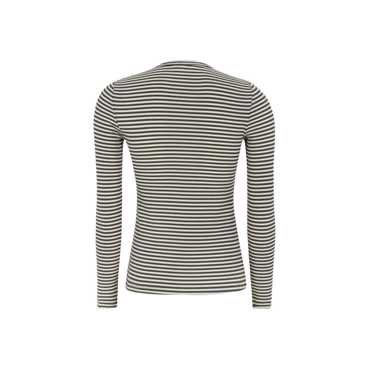 Soft Rebels Fenja Top Stribet O-Neck Morel Brun