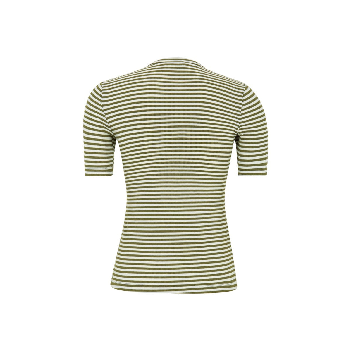 Soft Rebels Fenja Stribet Top Martini Olive Grøn