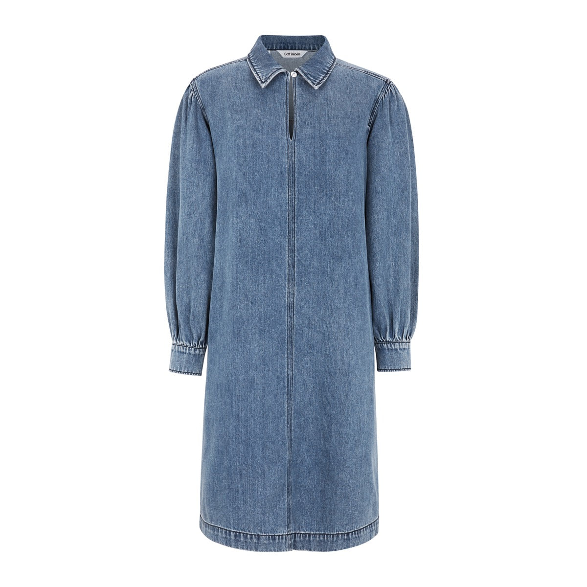 Soft Rebels Keira Kjole Dark Blå Denim