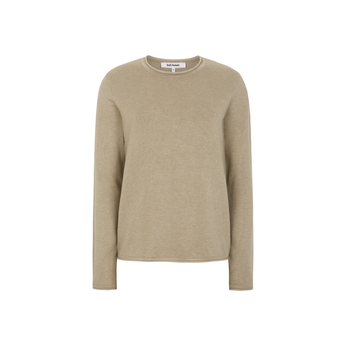 Soft Rebels Marla Strik O-Neck Roll Nomad Beige