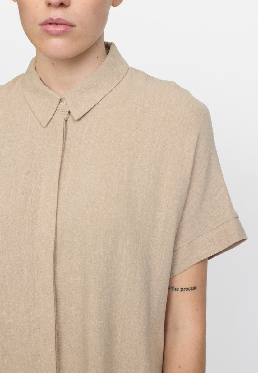 Soft Rebels Samantha Freedom SS Skjorte Crockery Beige