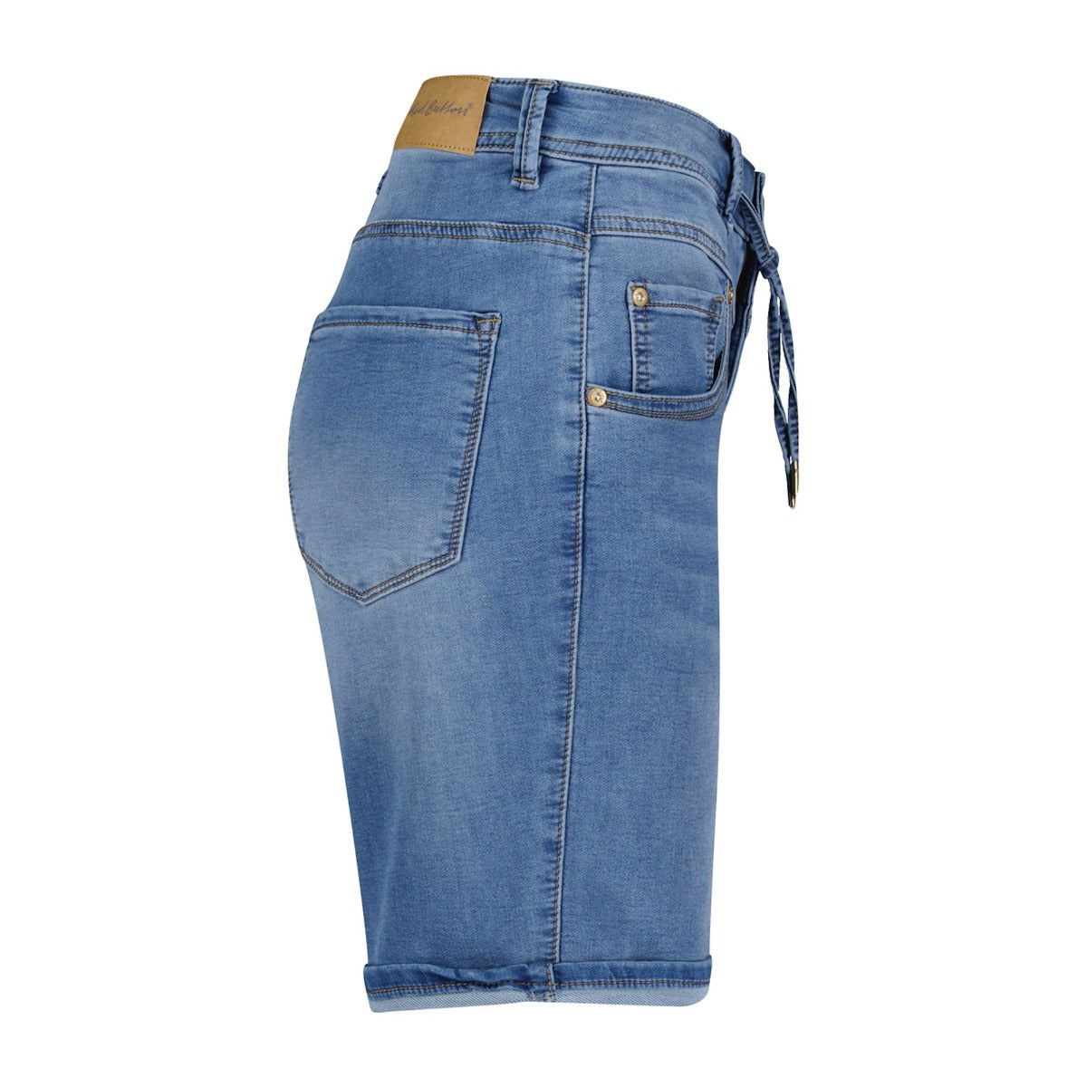 Red Button Relax Shorts Jog Blå Stone Used