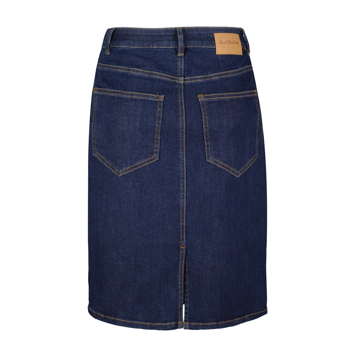 Red Button Sibelle Nederdel Knee Length Dark Blå