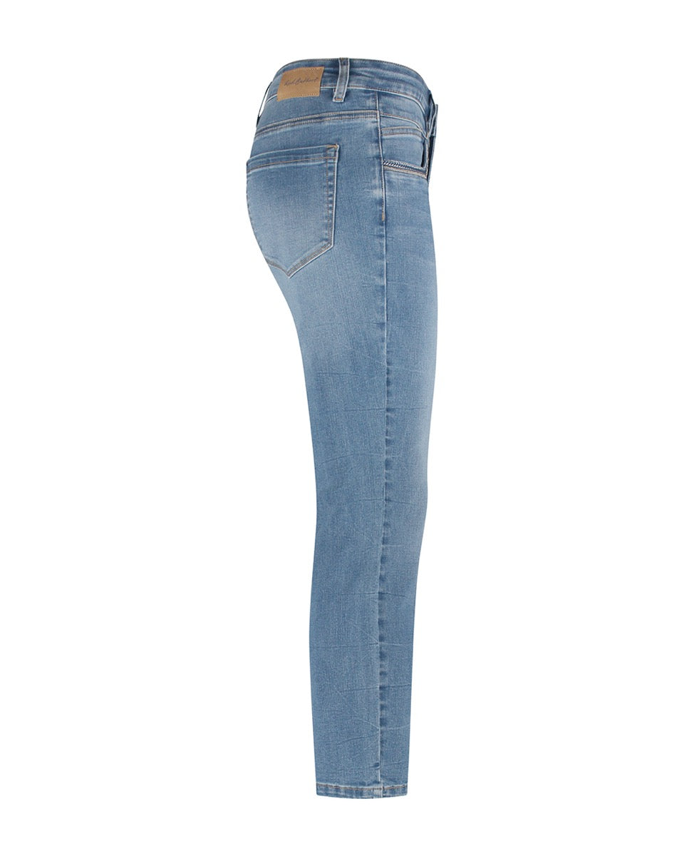 Red Button Sissy Jeans Beads Embroidery Stone Used