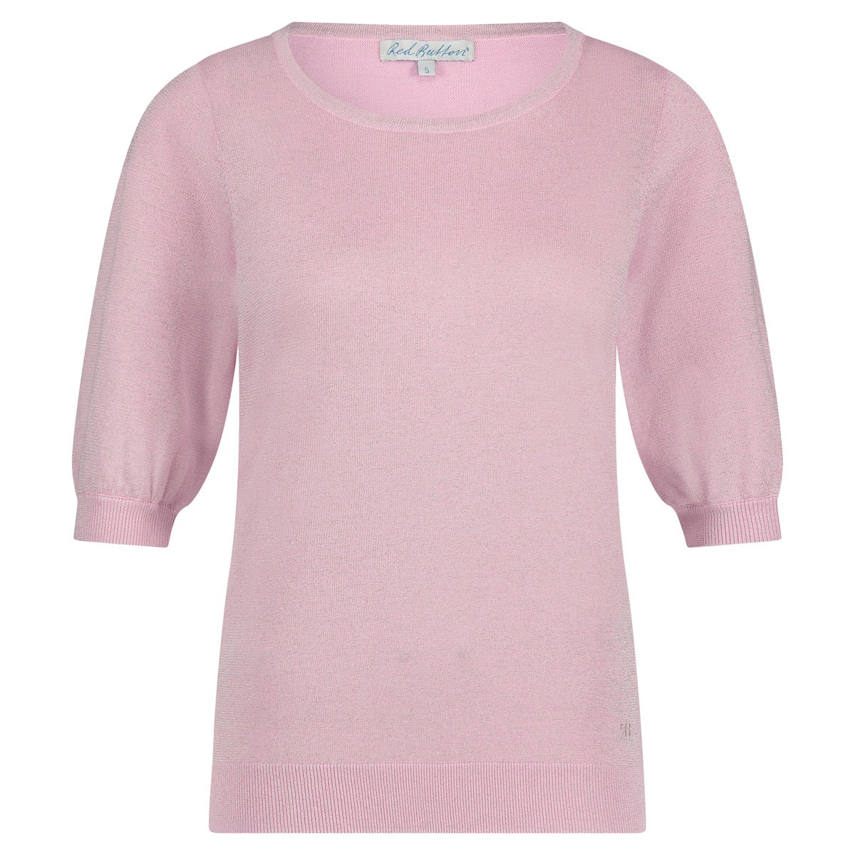 Red Button Sweet Sparkle Bluse 62cm Soft Pink