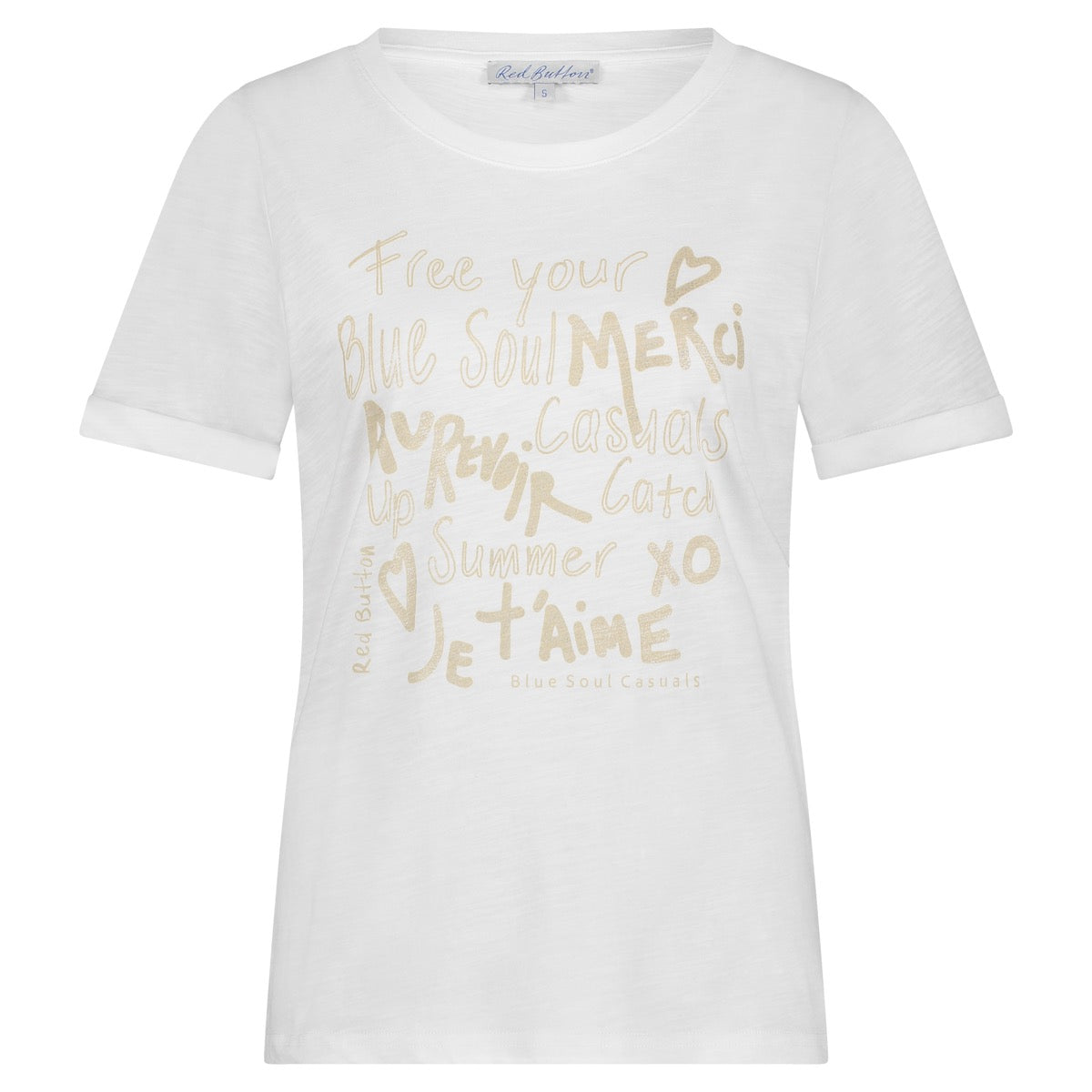Red Button Temmy T-shirt Graffiti 62cm Pebble