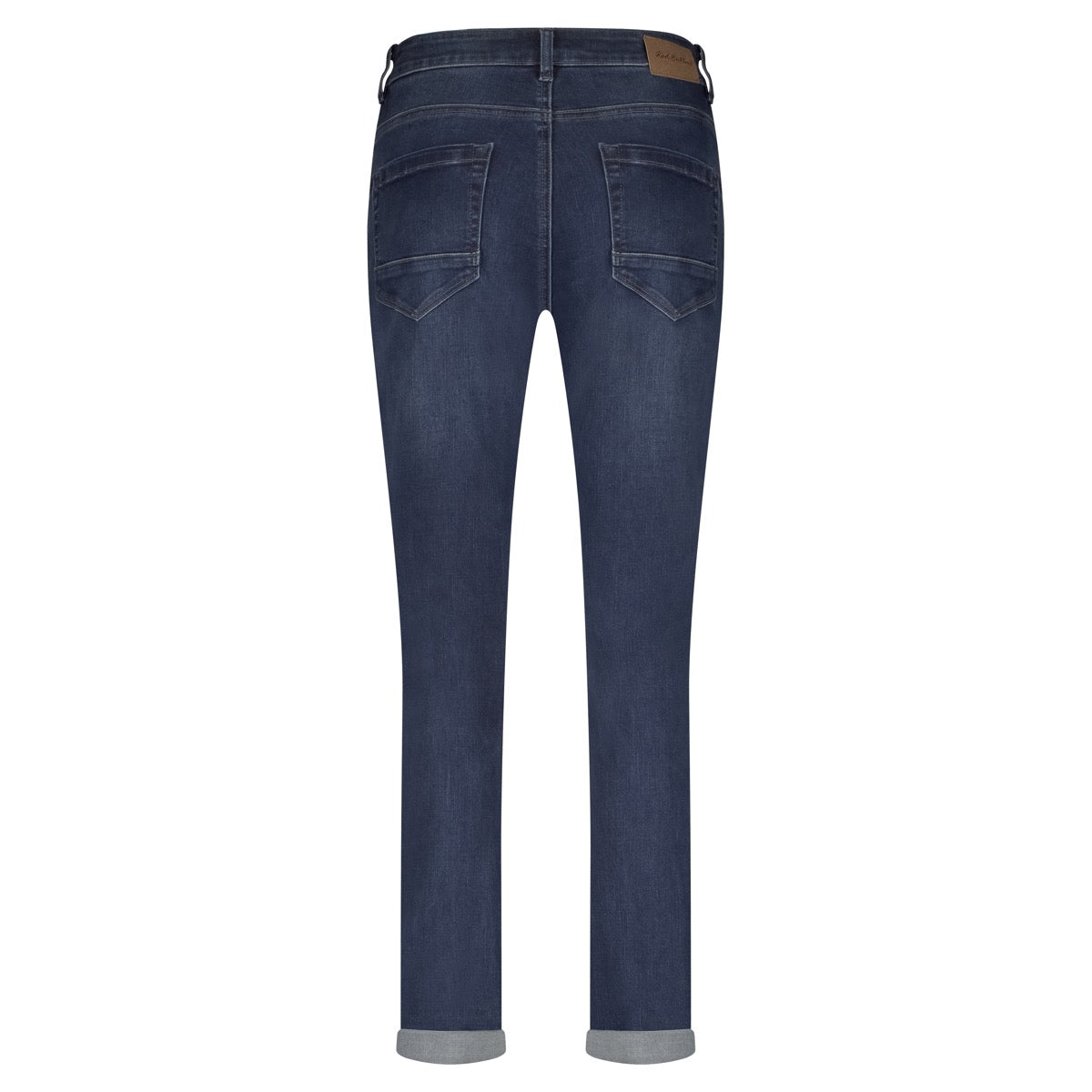 Red Button Kate Jeans Embroidery Dark Stone Used Blå