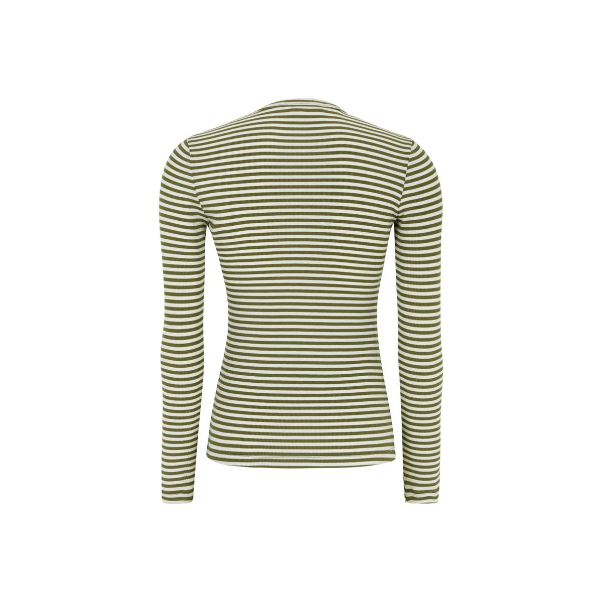 Soft Rebels Fenja Top Stribet O-Neck Martini Oliven Grøn