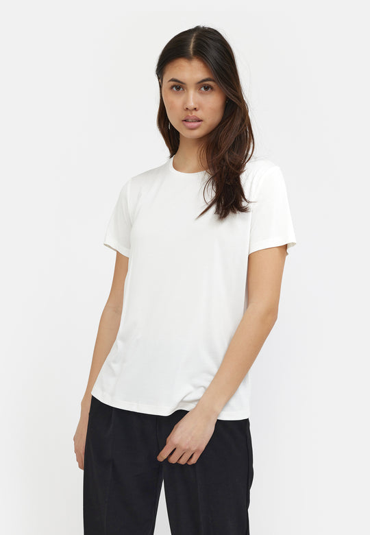 Soft Rebels Hella T-shirt GOTS Sne Hvid