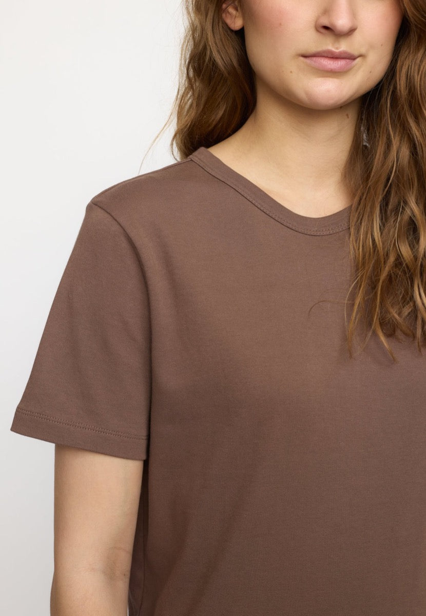 Soft Rebels Hella T-shirt GOTS Coffee Quartz