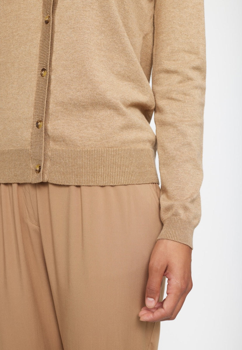 Soft Rebels Marla Strik Cardigan Tigers Eye Sand