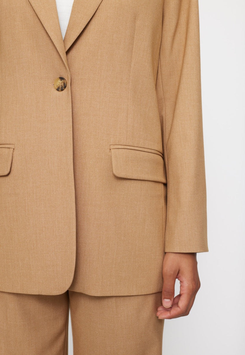 Soft Rebels Vilja Loose Blazer Tigers Eye Sand