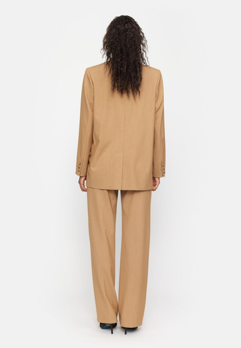 Soft Rebels Vilja Loose Blazer Tigers Eye Sand