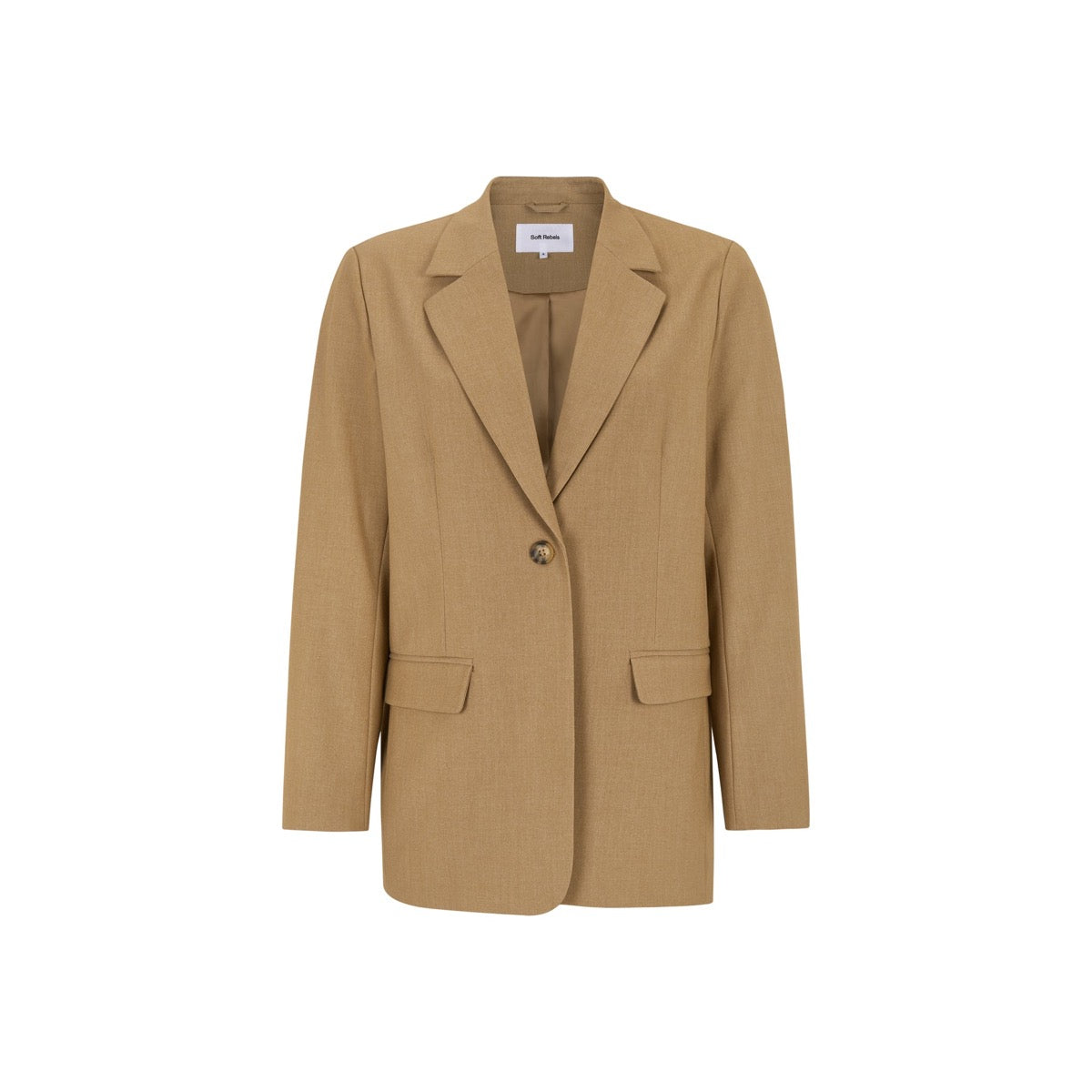 Soft Rebels Vilja Loose Blazer Tigers Eye Sand