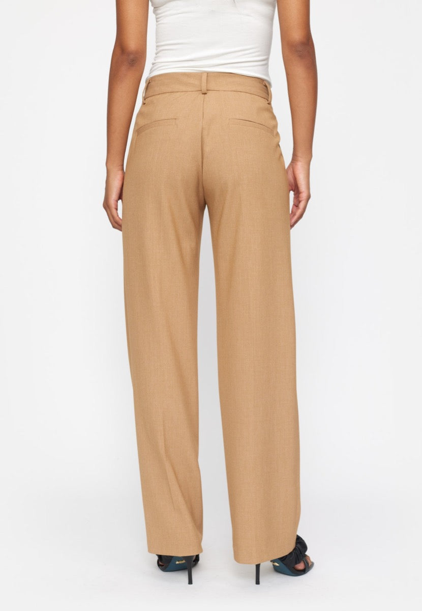 Soft Rebels Vilje Midwaist Løs Buks Tigers Eye Sand