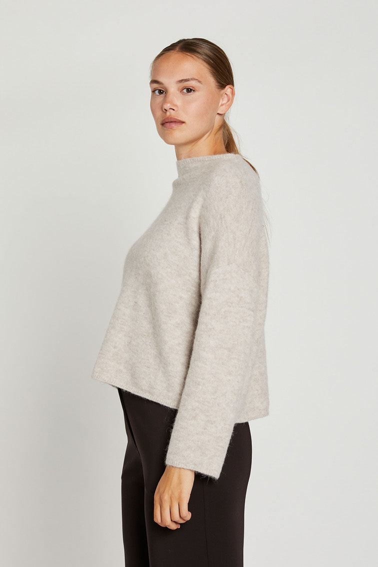 PBO Svera Strik Sweater Beige Melange