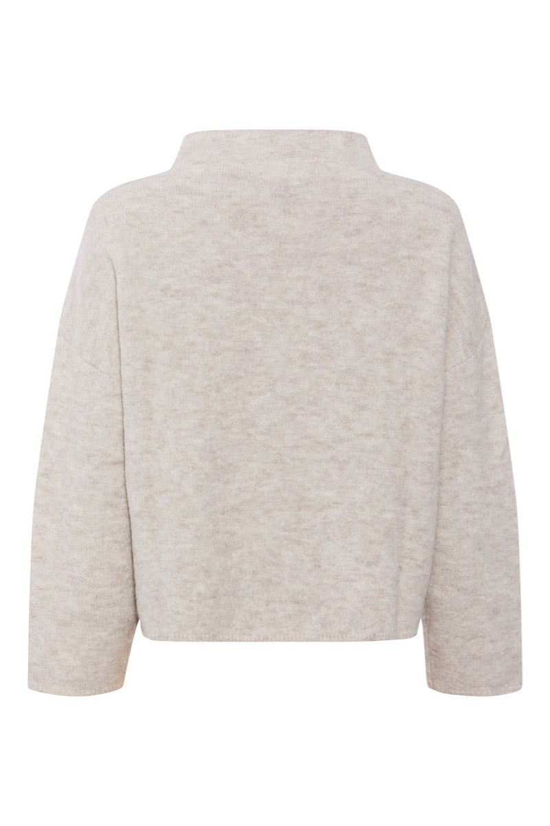 PBO Svera Strik Sweater Beige Melange