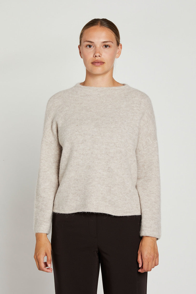PBO Svera Strik Sweater Beige Melange
