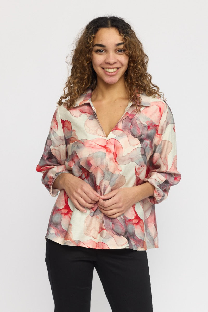 2 Biz Sybille Bluse Rød