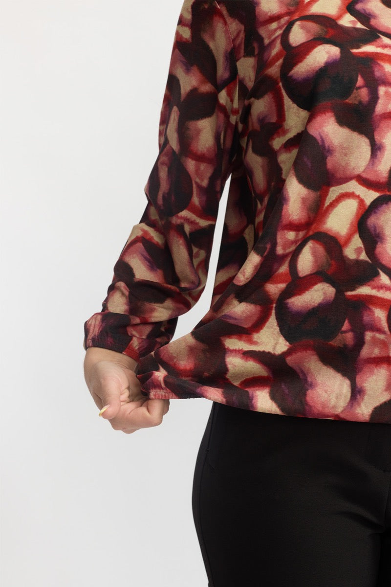 2 Biz Tandy Bluse Cirkler Rød