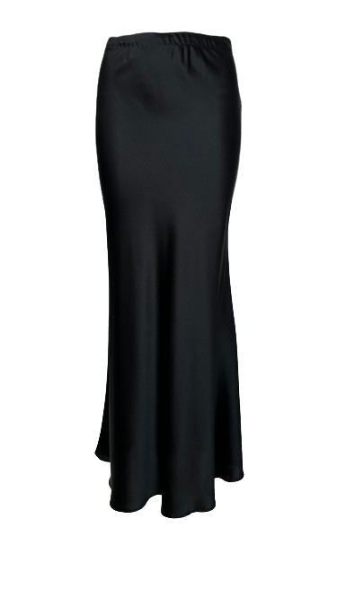 Charlotte Sparre Mermaid Nederdel Solid Satin Black