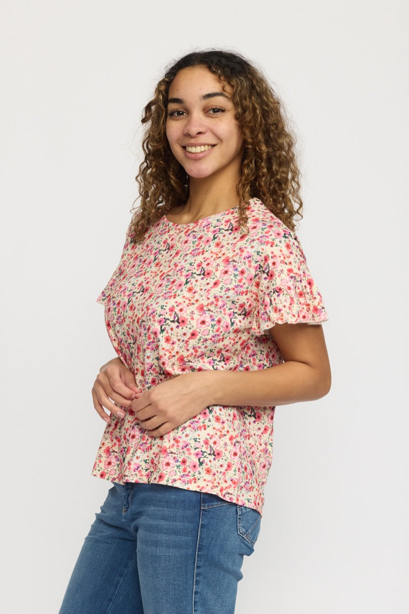 2 Biz Tulia Bluse Rose Flower