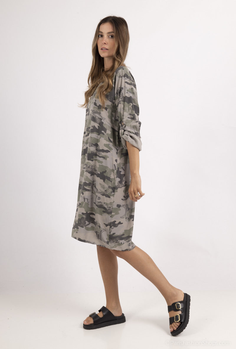 Löwenstein MOGA Tunika Camo Grå