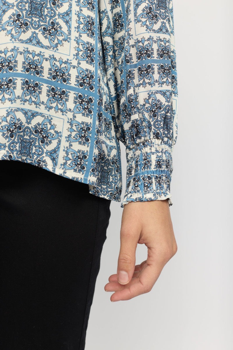 2 Biz Susine Bluse Sky Blå