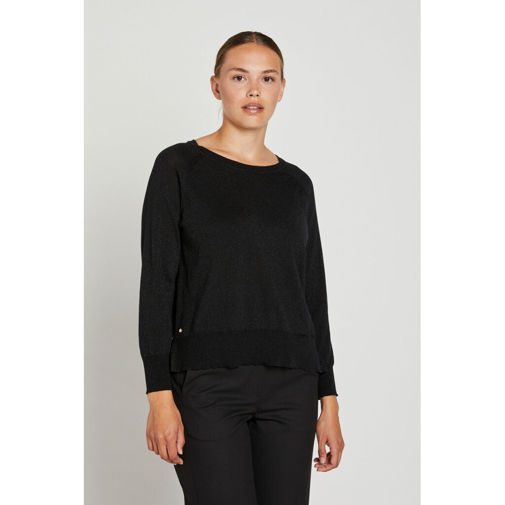 PBO Bekka Strik Sweater Sort